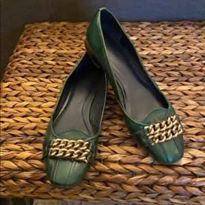 Tory Burch Green Flats